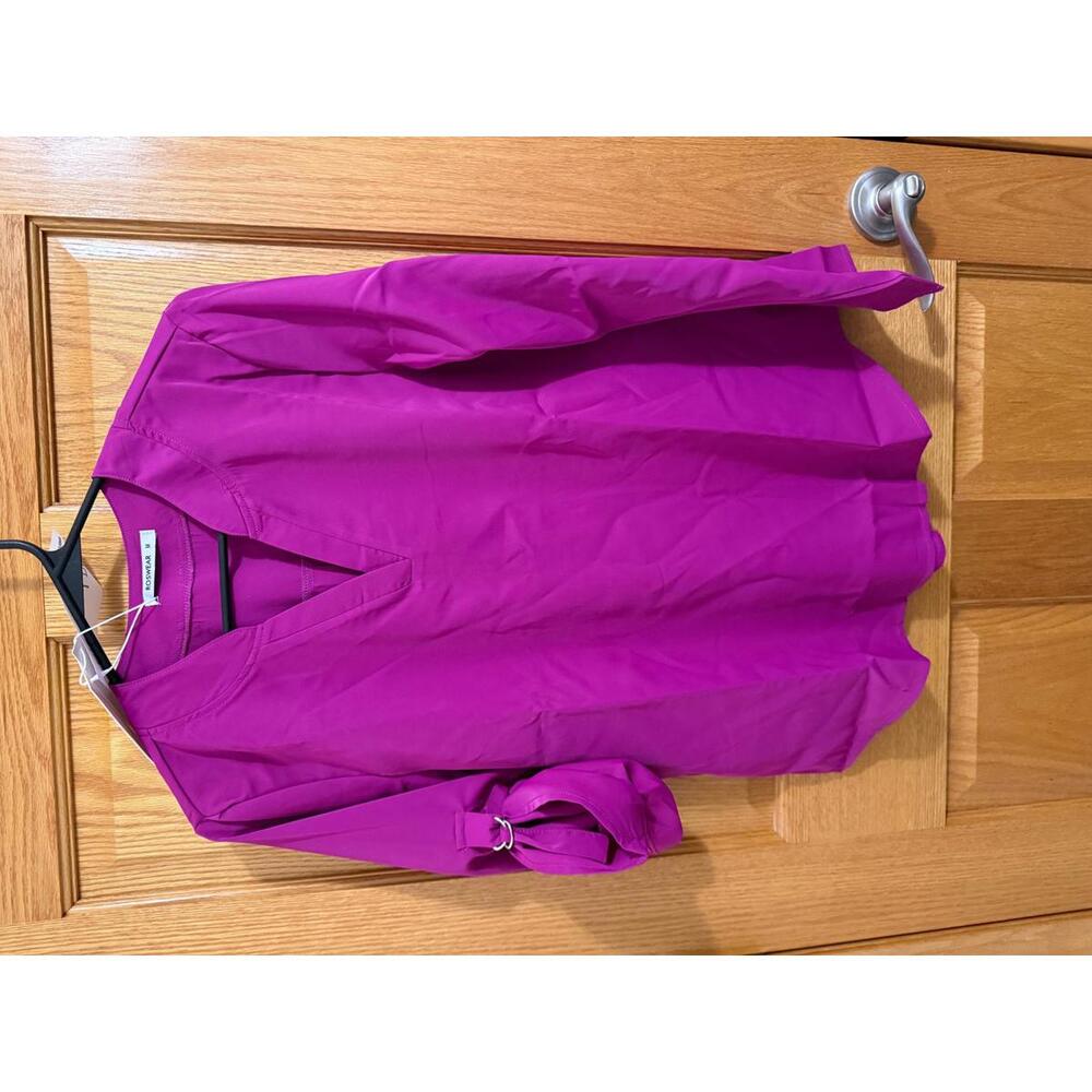 Roswear Women's Modern Tailoring Purple Blouse, Size M
